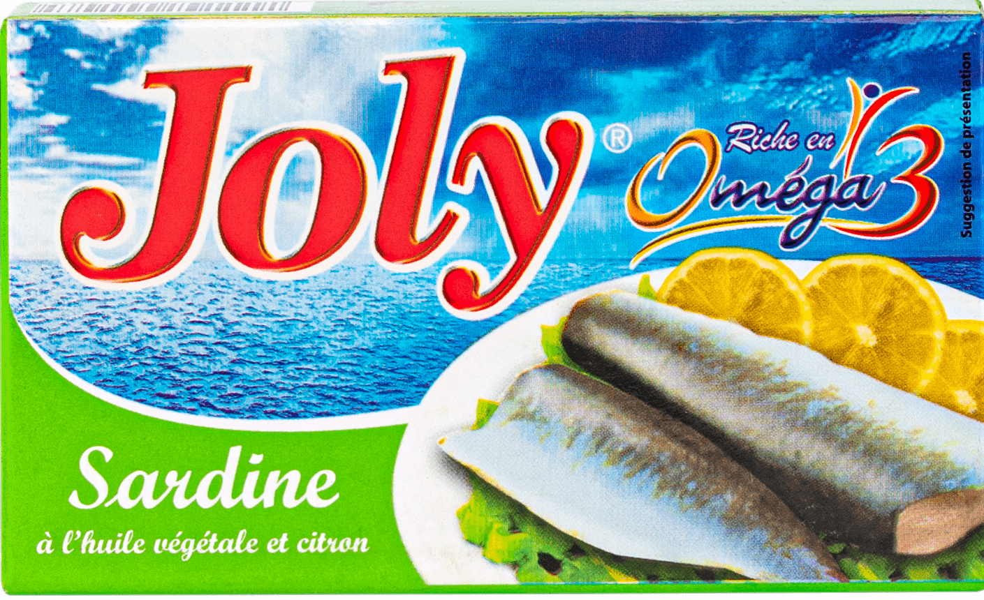 Sardine à l'huile végétale et citron 125g