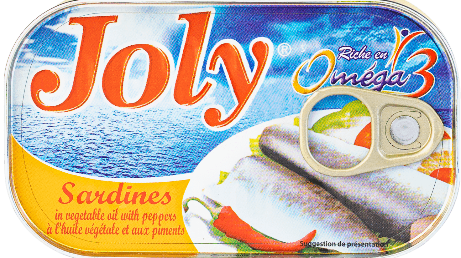 Sardines à l'huile végétale et aux piments 125g
